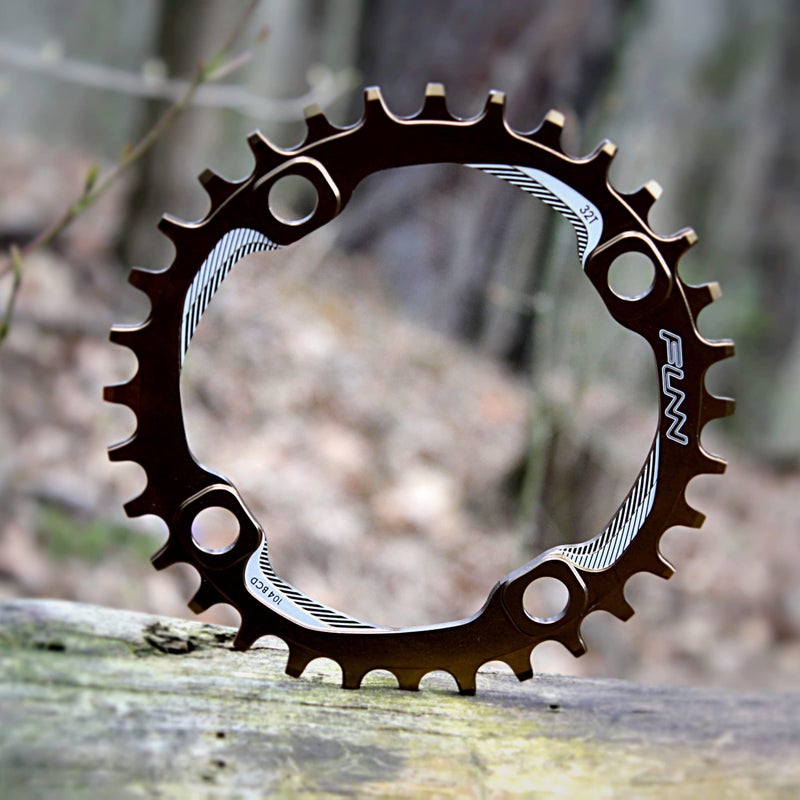 Funn Solo Narrow Wide Chainring for 9 10 11 12 Speed Chain, Fits 104mm BCD Interface Crankset, Single Speed Bike Chain Ring for MTB, BMX Bike, Gravel Bike and Road Bike (30T, Orange) - Image 5